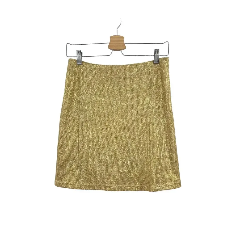 Babyboo‎ Fashion Patrice Skirt Mini Gold Glitter Size Large